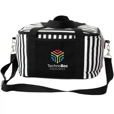 branded Striped Cotton Canvas Cooler, from our range of promotional Cooler Bags