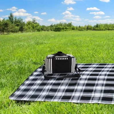 branded Striped Cotton Canvas Cooler, from our range of promotional Cooler Bags