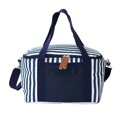 branded Striped Cotton Canvas Cooler, from our range of promotional Cooler Bags