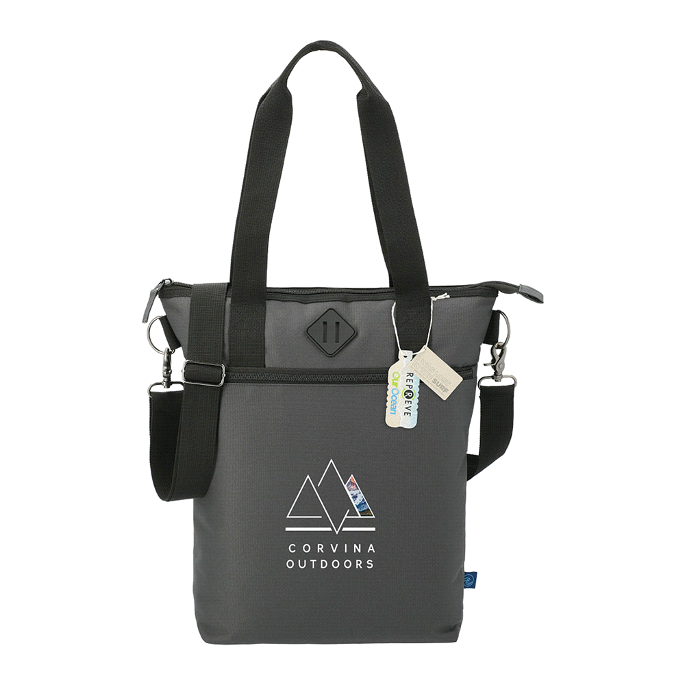 branded Darani Computer Tote in Repreve® Recycled Material, from our range of promotional Laptop Bags & Computer Backpacks