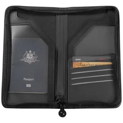 branded Travel Wallet with Soft Interior, from our range of promotional Corporate Travel Wallets