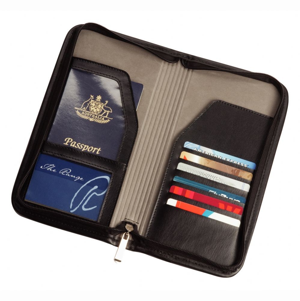 branded Zippered PU Travel Wallet, from our range of promotional Corporate Travel Wallets