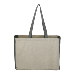 Shopping Tote Bags  - Recycled Cotton Contrast Side Shopper Tote