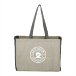 Shopping Tote Bags  - Recycled Cotton Contrast Side Shopper Tote
