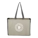 branded Recycled Cotton Contrast Side Shopper Tote, from our range of promotional Shopping Tote Bags