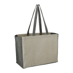Shopping Tote Bags  - Recycled Cotton Contrast Side Shopper Tote
