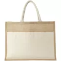 branded Mumbay Cotton Pocket Jute Tote Bag, from our range of promotional Shopping Tote Bags