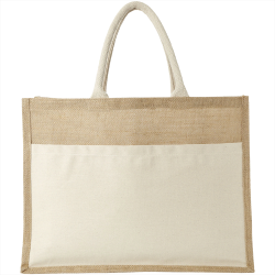 Shopping Tote Bags  - Mumbay Cotton Pocket Jute Tote Bag