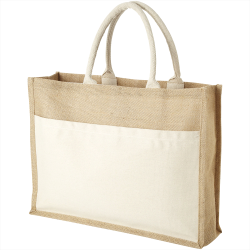 Shopping Tote Bags - Mumbay Cotton Pocket Jute Tote Bag