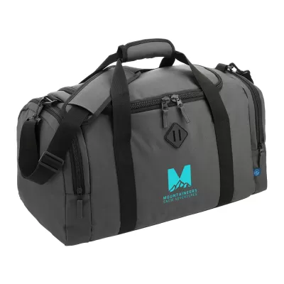 branded Darani Duffel Bag in Repreve® Recycled Material, from our range of promotional Sports Bags & Duffle Bags