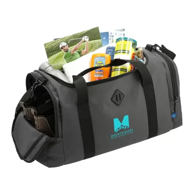 branded Darani Duffel Bag in Repreve® Recycled Material, from our range of promotional Sports Bags & Duffle Bags