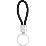 branded Vegan Leather Twist Key Ring, from our range of promotional Metal Keyrings