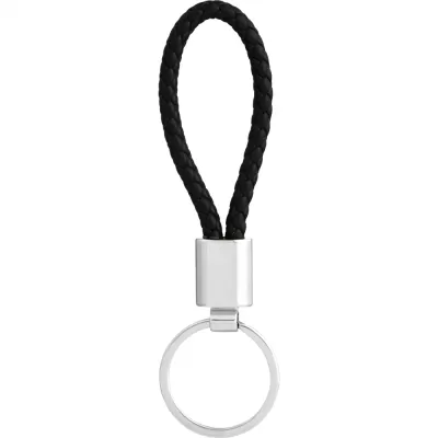 branded Vegan Leather Twist Key Ring, from our range of promotional Metal Keyrings