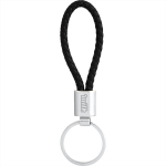 branded Vegan Leather Twist Key Ring, from our range of promotional Metal Keyrings