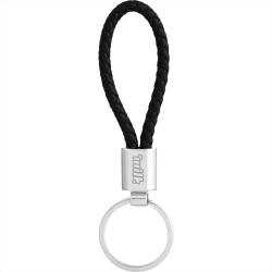 branded Vegan Leather Twist Key Ring, from our range of promotional Metal Keyrings