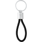 branded Vegan Leather Twist Key Ring, from our range of promotional Metal Keyrings