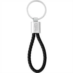 branded Vegan Leather Twist Key Ring, from our range of promotional Metal Keyrings