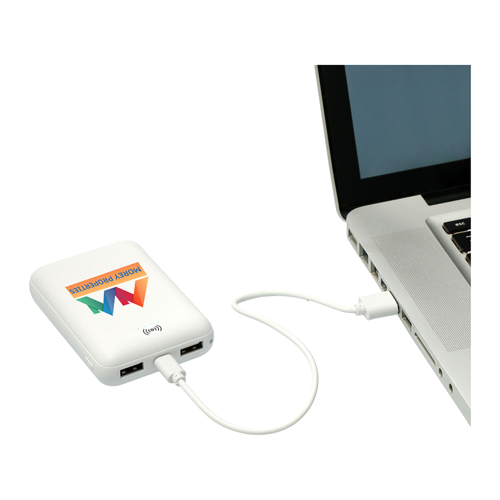 branded Halley 5000mAh Wireless Power Bank, from our range of promotional Power Banks
