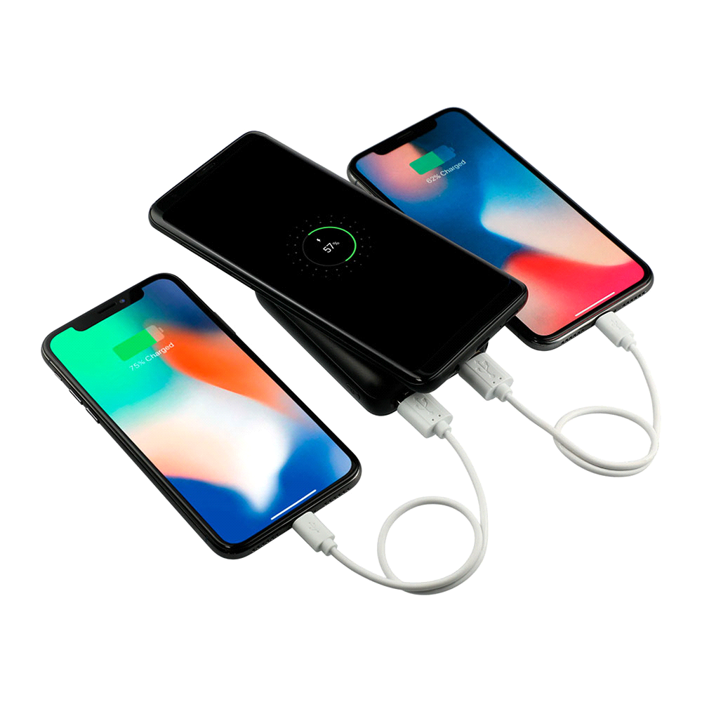 branded Halley 5000mAh Wireless Power Bank, from our range of promotional Power Banks