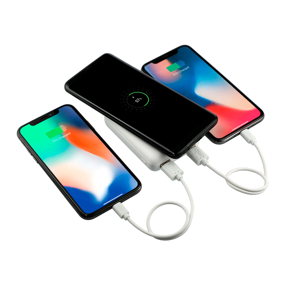branded Halley 5000mAh Wireless Power Bank, from our range of promotional Power Banks