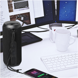 Wired & Bluetooth Speakers - Rugged Fabric Waterproof Bluetooth Speaker