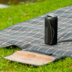 Wired & Bluetooth Speakers - Rugged Fabric Waterproof Bluetooth Speaker
