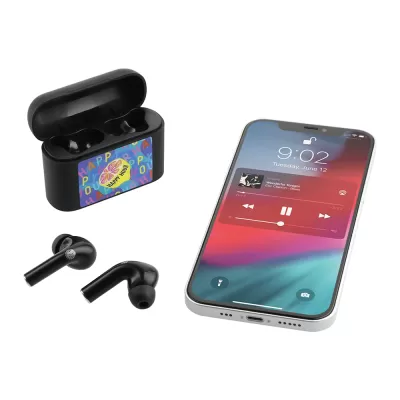 branded The Looking Glass Auto Pair True Wireless Earbuds, from our range of promotional Earbuds & Headphones