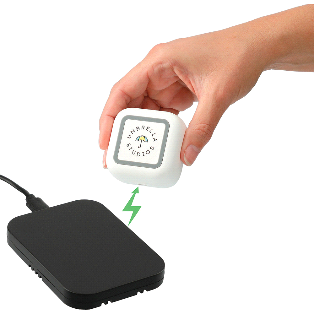 branded TWS Auto Pair Earbuds & Wireless Pad Power Case, from our range of promotional Earbuds & Headphones