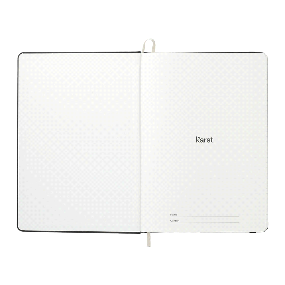 branded Karst® A5 stone paper hardcover notebook, from our range of promotional Promotional Journals & Notebooks