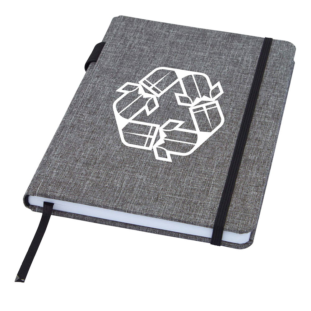 branded Orin A5 RPET Notebook, from our range of promotional Promotional Journals & Notebooks
