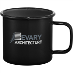branded Enamel Metal Cup 500ml, from our range of promotional Reusable Coffee Cups - Metal