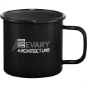 branded Enamel Metal Cup 500ml, from our range of promotional Reusable Coffee Cups - Metal