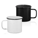 branded Enamel Metal Cup 500ml, from our range of promotional Reusable Coffee Cups - Metal