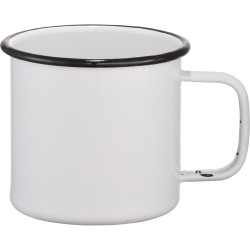 branded Enamel Metal Cup 500ml, from our range of promotional Reusable Coffee Cups - Metal