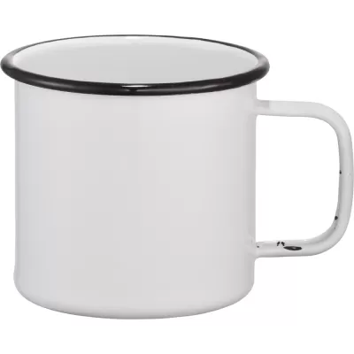 branded Enamel Metal Cup 500ml, from our range of promotional Reusable Coffee Cups - Metal