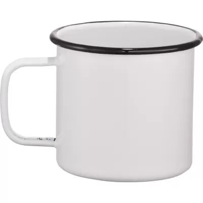 branded Enamel Metal Cup 500ml, from our range of promotional Reusable Coffee Cups - Metal