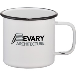 branded Enamel Metal Cup 500ml, from our range of promotional Reusable Coffee Cups - Metal