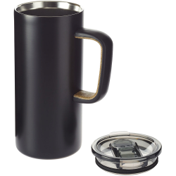 branded Valhalla Copper Vacuum Mug with Cork 500ml, from our range of promotional Reusable Coffee Cups - Metal