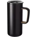 branded Valhalla Copper Vacuum Mug with Cork 500ml, from our range of promotional Reusable Coffee Cups - Metal