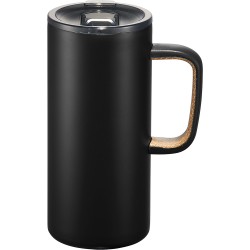 branded Valhalla Copper Vacuum Mug with Cork 500ml, from our range of promotional Reusable Coffee Cups - Metal
