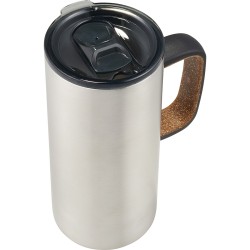 branded Valhalla Copper Vacuum Mug with Cork 500ml, from our range of promotional Reusable Coffee Cups - Metal
