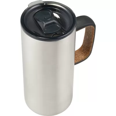 branded Valhalla Copper Vacuum Mug with Cork 500ml, from our range of promotional Reusable Coffee Cups - Metal