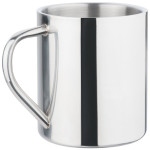 branded Polished Stainless Steel Mug 450ml, from our range of promotional Reusable Coffee Cups - Metal