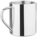 branded Polished Stainless Steel Mug 450ml, from our range of promotional Reusable Coffee Cups - Metal