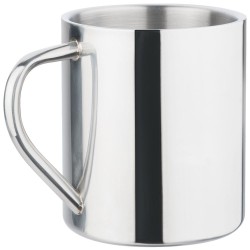 branded Polished Stainless Steel Mug 450ml, from our range of promotional Reusable Coffee Cups - Metal