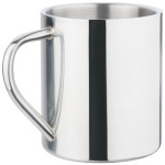 branded Polished Stainless Steel Mug 450ml, from our range of promotional Reusable Coffee Cups - Metal