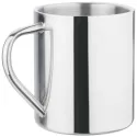branded Polished Stainless Steel Mug 450ml, from our range of promotional Reusable Coffee Cups - Metal