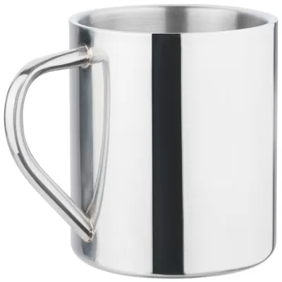 branded Polished Stainless Steel Mug 450ml, from our range of promotional Reusable Coffee Cups - Metal