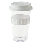 branded Plastic Double-walled Mug 350ml, from our range of promotional Reusable Coffee Cups - Plastic &amp; Ceramic