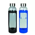 branded Glass Bottle with Silicone Cover 500ml, from our range of promotional Drink Bottles - Glass